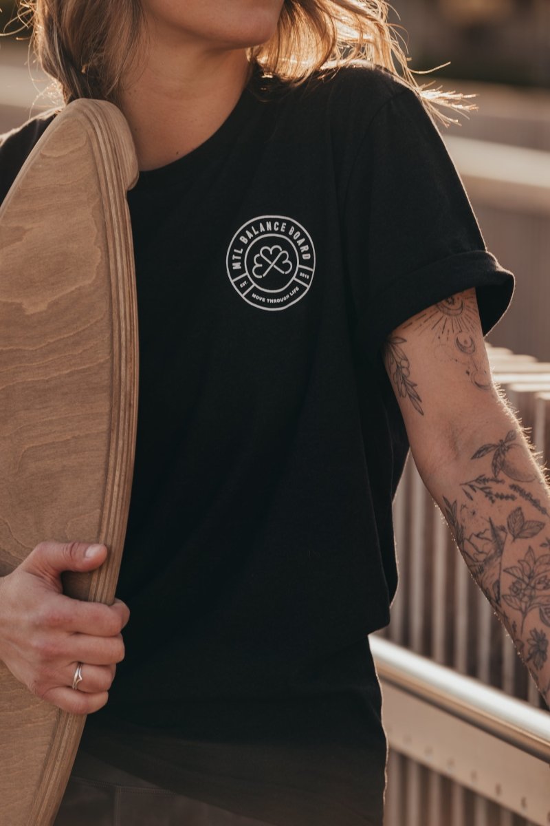 T-Shirt (Black) - Montreal B-Board