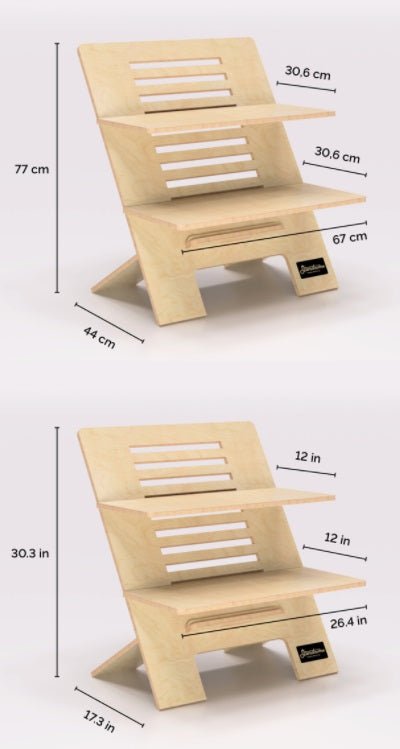 Station de bureau en bois - STANDING DESK - MTL Balance Board