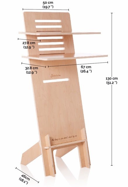 Station de bureau en bois - STANDING DESK - MTL Balance Board